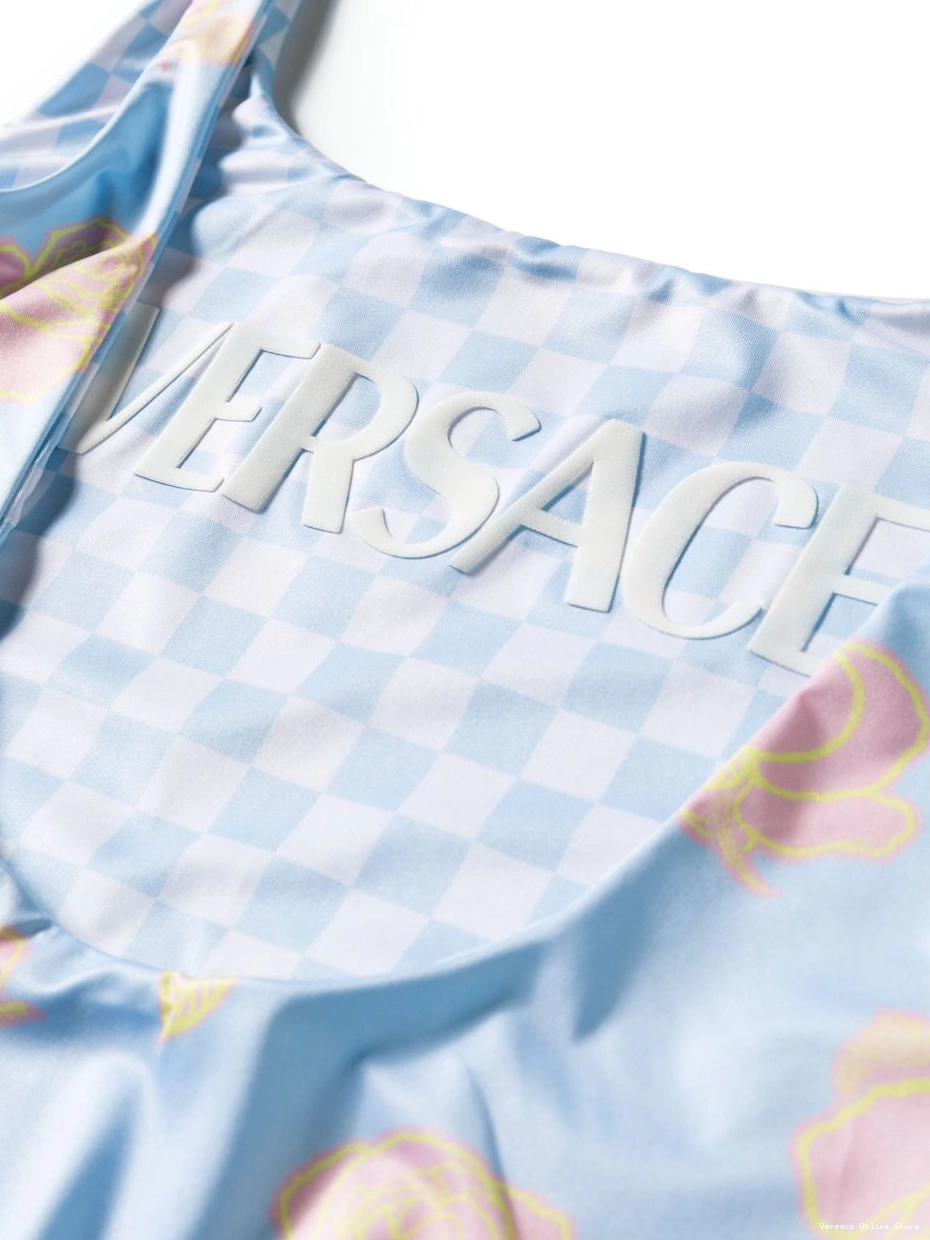 Affordable reversible Versace swimsuit scoop-back Women 0820